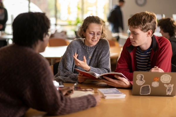 RIC's sixth form students revising